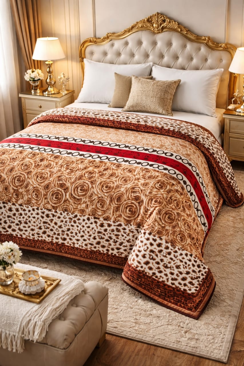 Cloudy Flannel Blanket - Golden