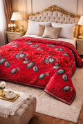Cloudy Flannel Blanket - Reddish