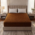 Quilted Waterproof Matress Protector - Camel