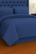 Blue - 6 Pcs Quilted Comforter Set
