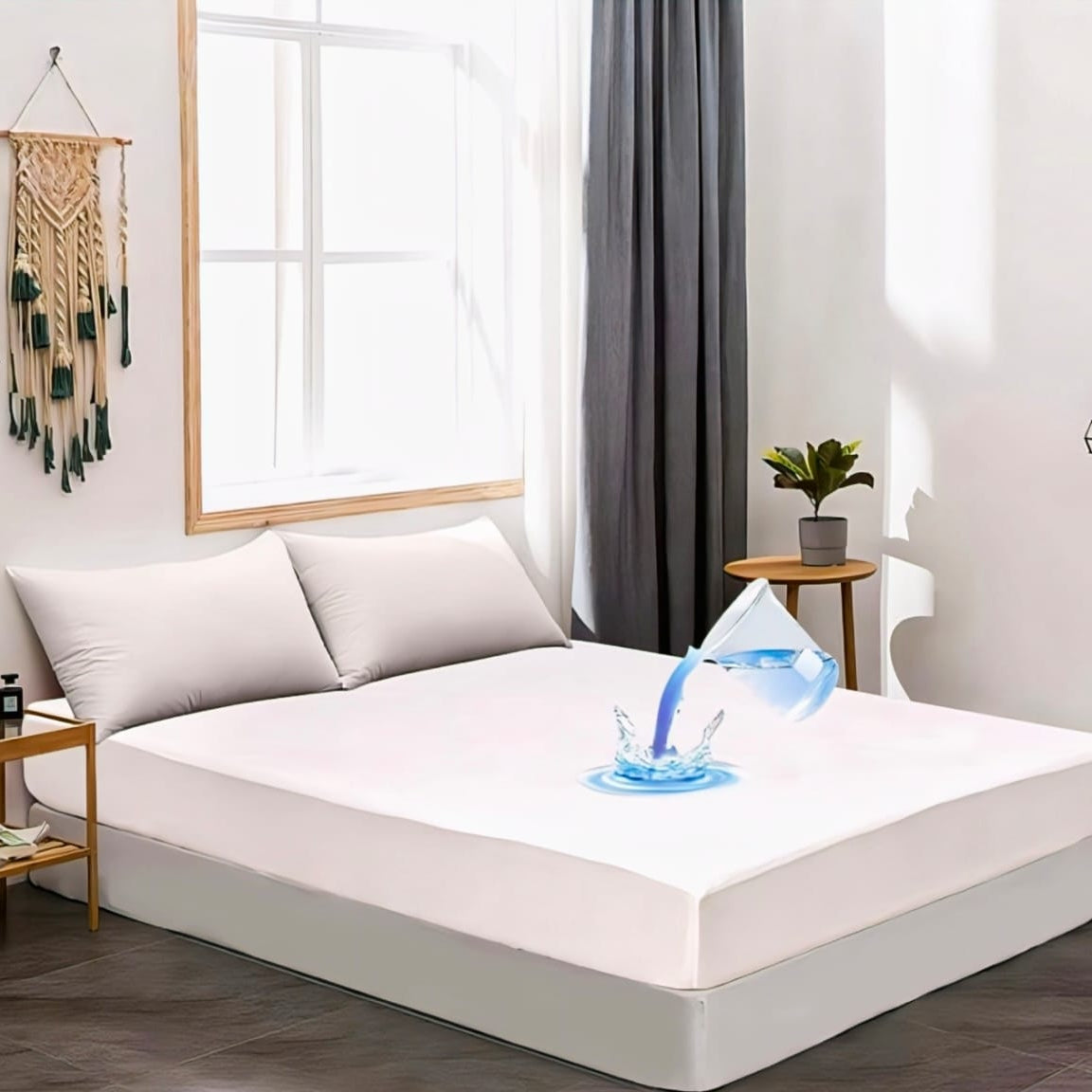 Waterproof Matress Protector - White