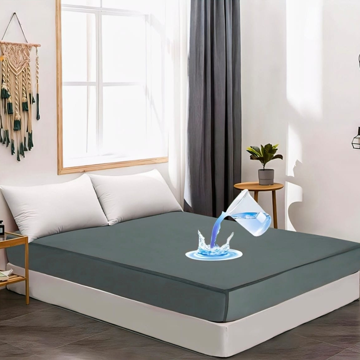 Waterproof Matress Protector - Grey